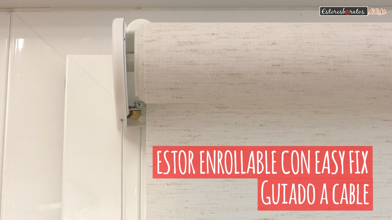 Watch Estor enrollable sin taladrar guiado a cable Now Estor enrollable sin taladrar guiado a cable