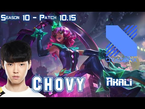 DRX Chovy QIYANA vs AKALI Mid - Patch 10.15 KR Ranked