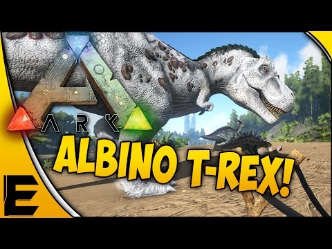 ARK: Survival Evolved Gameplay ➤  ALBINO T-REX Fight! [Multiplayer Sneak Peek]
