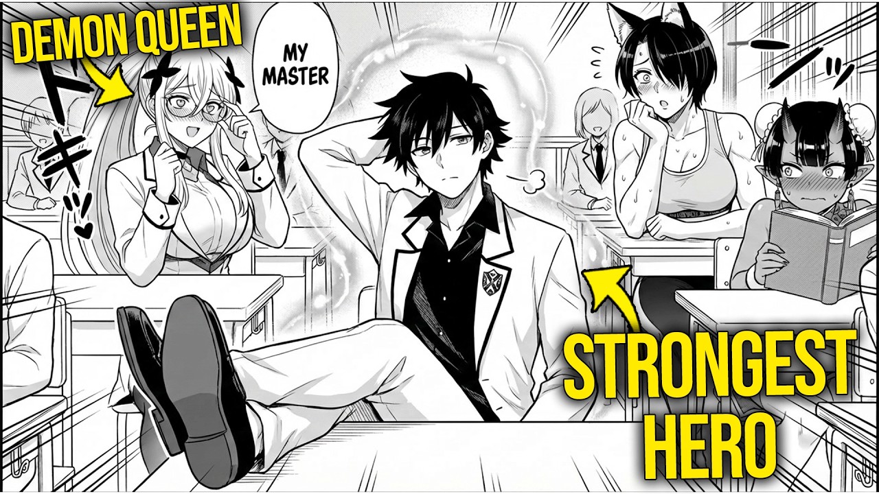 Strongest Hero Is Reincarnated As a High Schooler & Summons A Demon Lord Servant | Manga Recap