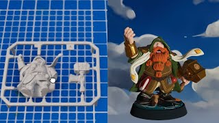 Painting a "Gilgard Copperbeard" Dwarf mini figure! | Model Builder part 4