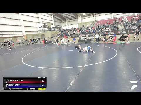 63 Lbs Champ. Round 1 - Tucker Wilson, OR Vs Zander Smith, IN 6c64