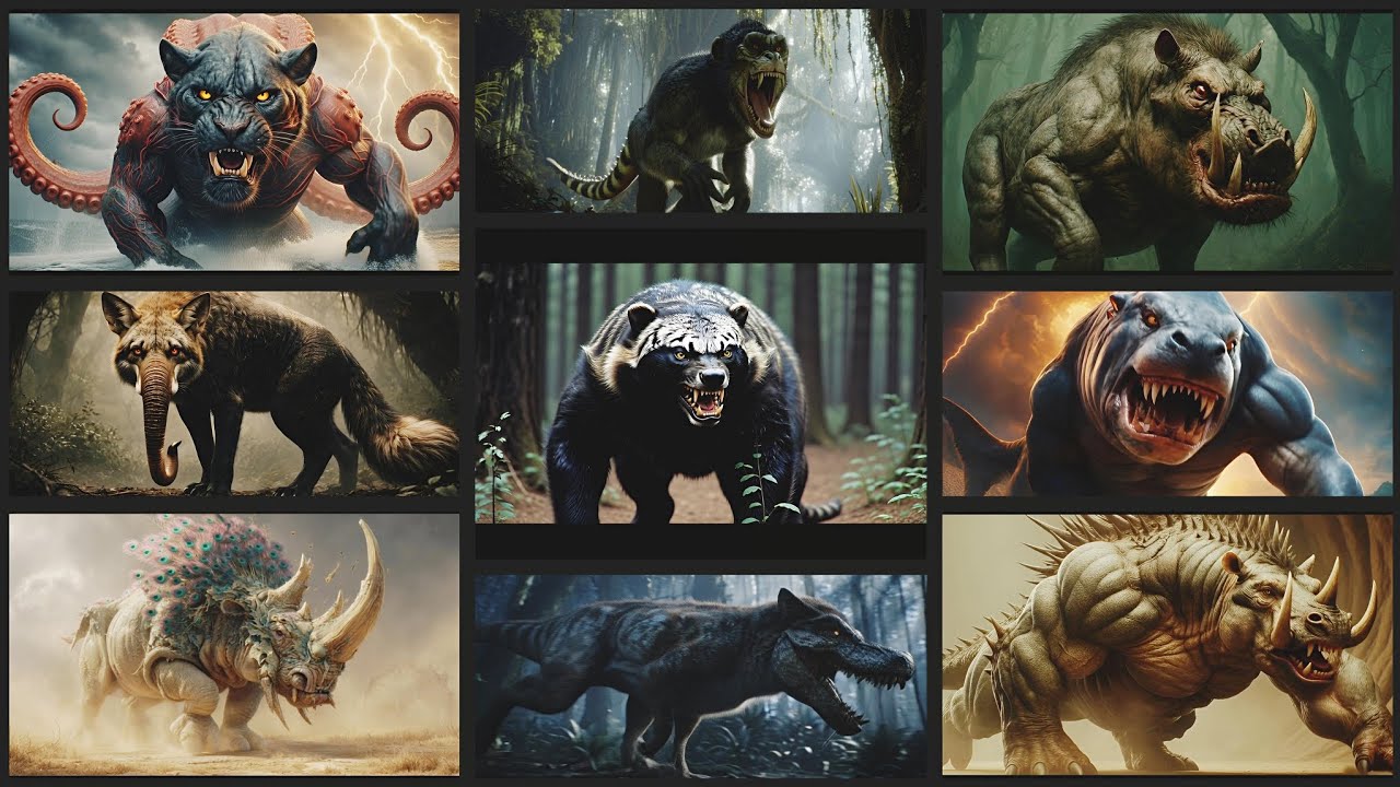 Nature's Most Unusual Hybrid Animals #hybridcreatures #ai #viralvideo