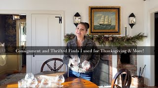 Easy DIY non floral Centerpieces, home decor thrift shopping, New England, Thanksgiving Ideas