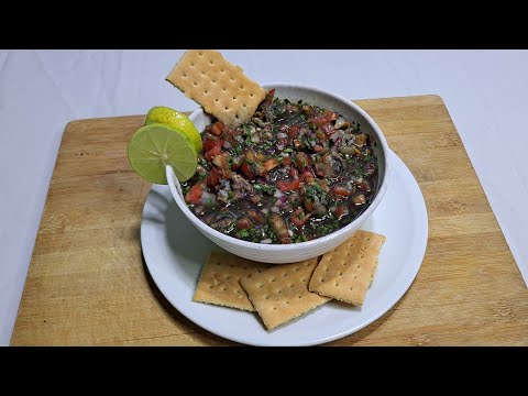 !!😳😋 Cóctel de CONCHAS sabor Salvadoreño!! #comidareconfortante #fresca