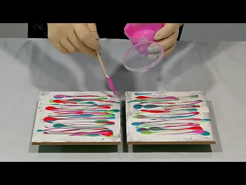 5 Unique Double Dip Acrylic Pours: Simple Fluid Art Technique for Beginners