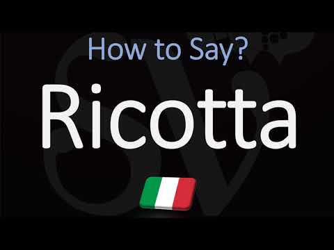 How to Pronounce Ricotta? (CORRECTLY) | Italian & English Pronunciation