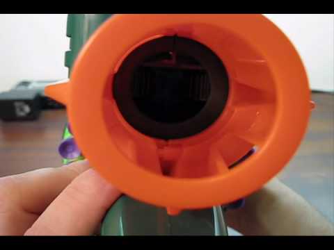 Stock Nerf Gun Demonstration Automatic Tommy 20 - Hacked Gadgets