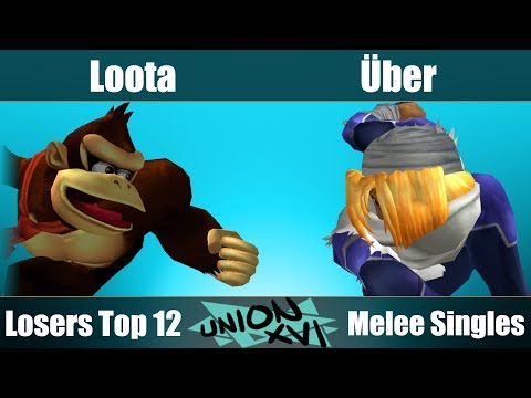 UnionXVI - Loota (DK, Cpt.Falcon) Vs. Über (Sheik) - Losers Top 12 - Melee