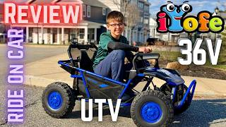 iYofe 36V Electric Ride on Car for Big Kids 36V blue - Review with Bernardo