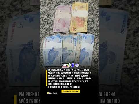 PM prende homem por tráfico em Pimenta Bueno