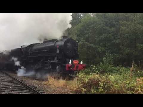 The first steam train towards Leek since the 1960's