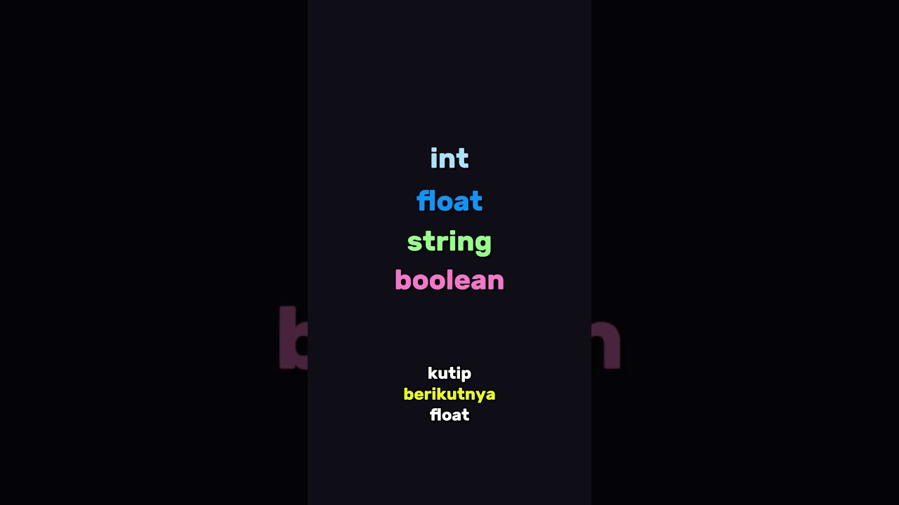 Variabel dan Tipe Data..