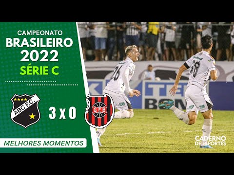ABC 3 X 0 BRASIL DE PELOTAS - 8ª RODADA BRASILEIRÃO SÉRIE C 2022 - MELHORES MOMENTOS