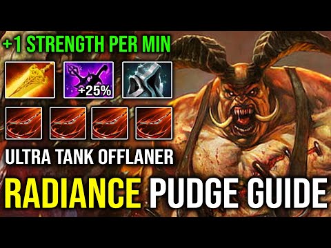 NEW Ultra Radiance Pudge 100% Counter PL with Amazing Hook +1 Strength Per Minute DotA 2