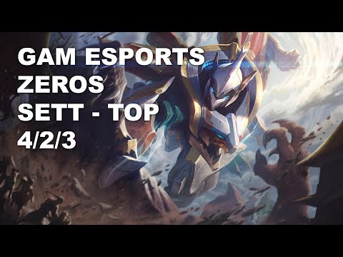 GAM Esports Zeros Top Sett vs Maokai - KR Master Patch 10.9