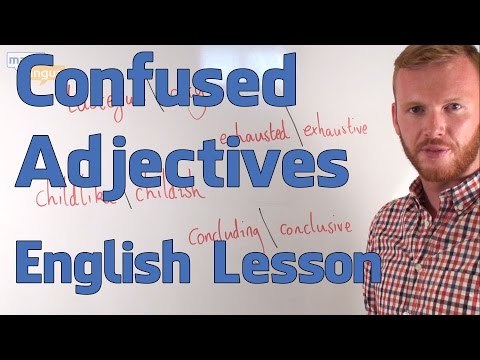 Confused Adjectives English Vocabulary Explanation Advanced