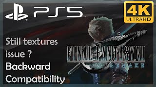 [4K] Final Fantasy VII Remake / Playstation 5 Gameplay / Still textures issue ?