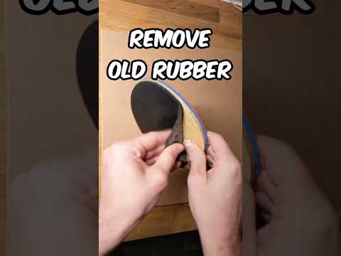 How To Glue Rubbers #tabletennis #pingpong #tutorial #sport #shorts