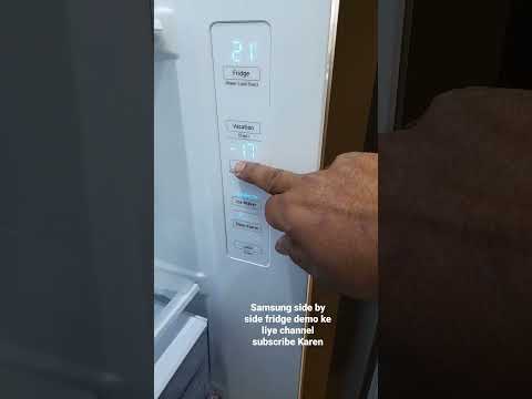 Samsung side by side fridge demo