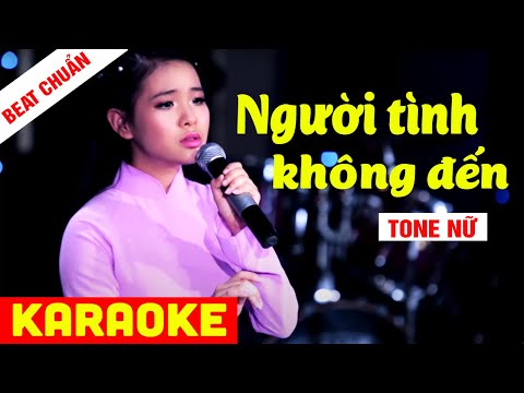 KARAOKE QUỲNH TRANG - Người Tình Không Đến - Tone Nữ Beat Chuẩn | Võ Hoàng Karaoke