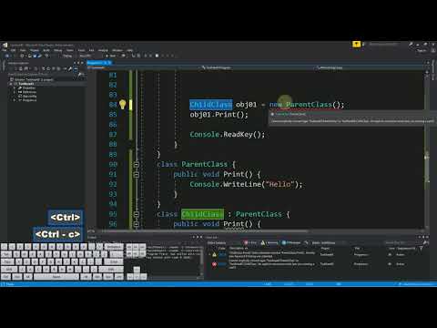 C# für Beginner - 31: Vererbung und Polymorphie - Virtual / Override (Überschreiben von Methoden)