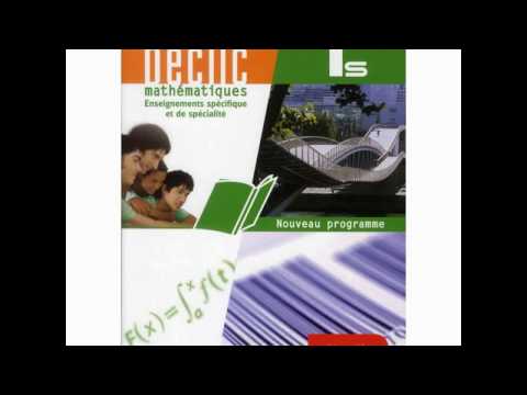 Corriger du livre Déclic math terminale S