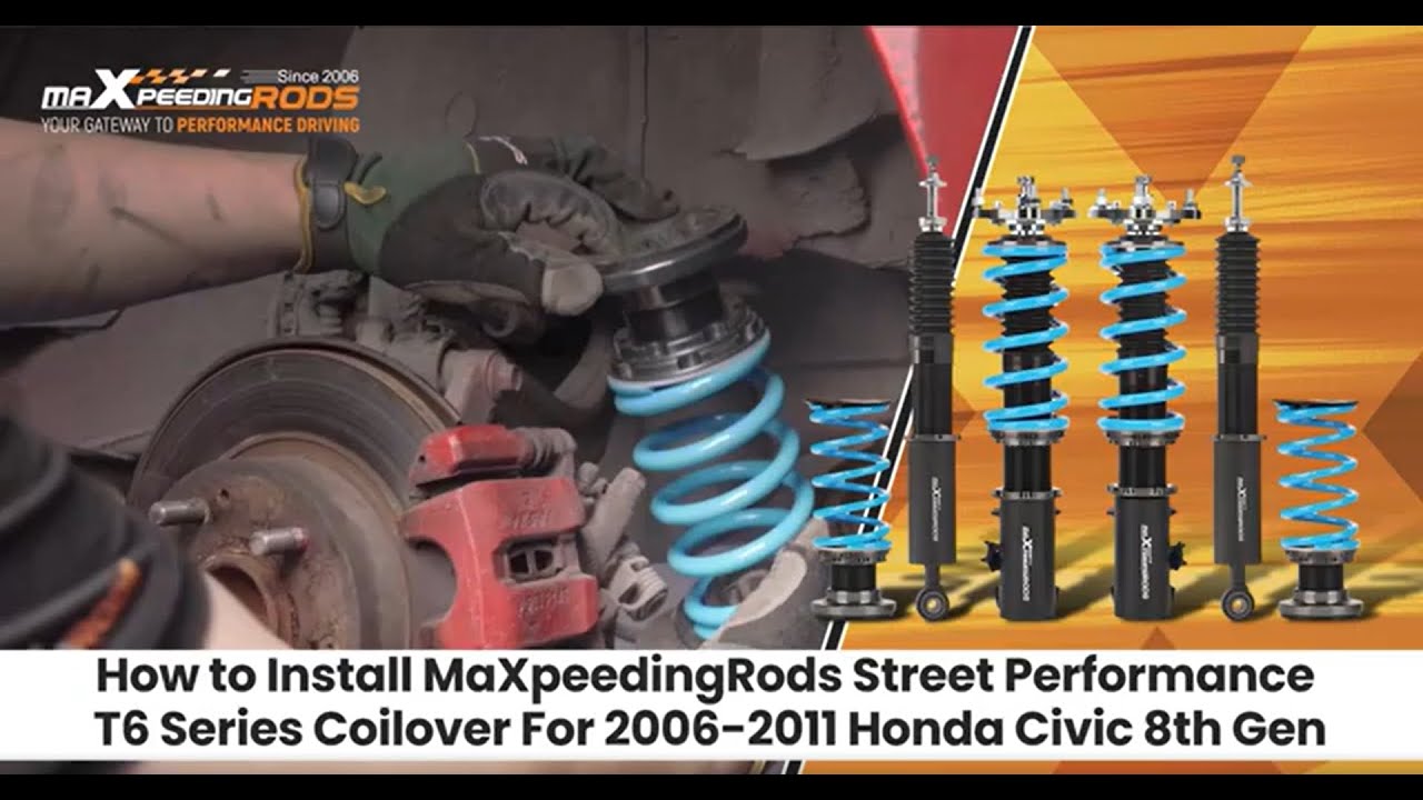 Coilover Installation Steps - How to install T6 Coilovers for Honda Civic 2006-2011