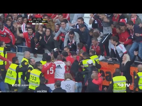 Benfica 2 - 1 Estoril; 31ª Jorn. Liga 2016/17; Golos do Benfica com relato