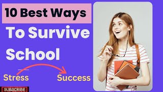 10 Best ways to survive school || How to enjoy going school ||10 tips you need to know #studenttips