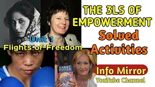 THE 3LS OF EMPOWERMENT | SOLVED ACTIVITIES | PLUS TWO ENGLISH |  VIDEO CLASS