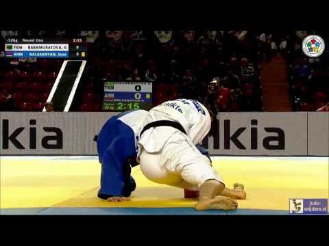 Judo 2014 Grand Prix Tbilisi: Babamuratova (TKM) - Balasanyan (ARM) [-52kg]