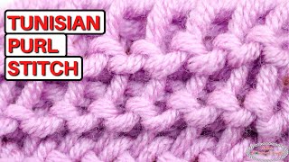 Crochet the Tunisian PURL Stitch