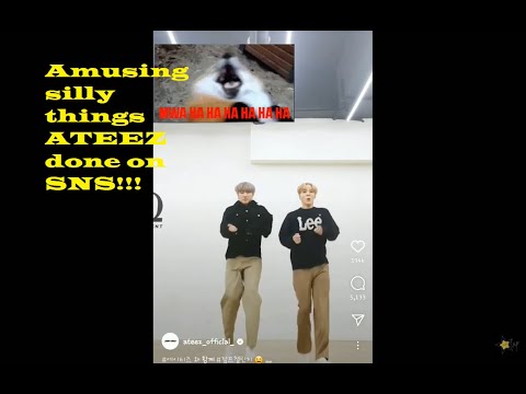 Just #ATEEZ doing random things on daily life for SNS 😏