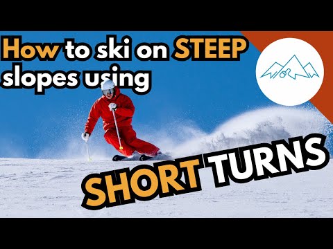 How to ski steep slopes using short turns | How to ski steep slopes in control | Hockey Stops