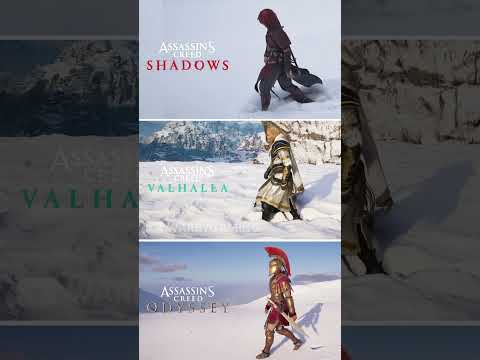 AC Shadows vs AC Valhalla vs AC Odyssey | Snow Physics