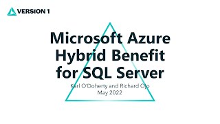 Microsoft Azure Hybrid Benefit For SQL Server