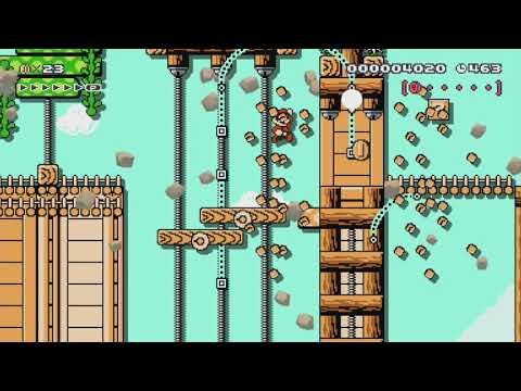 Breezy Barrage by Logan - Super Mario Maker - No Commentary 1bk