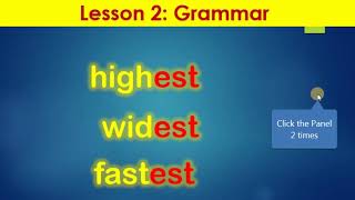 Unit 9 What's the fastest animal in the world Lesson 2 Superlative