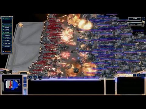 SC2 -- Unit Tester -- LOTV -- 100 Liberators vs 70 Battlecruiser