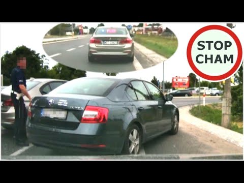 Zajeżdżał i blokował drogę