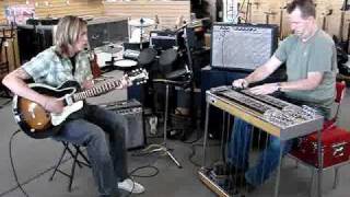 Video thumbnail for Dekley D10 Double Neck Pedal Steel Guitar & Kay Arcthop Demo by Brad