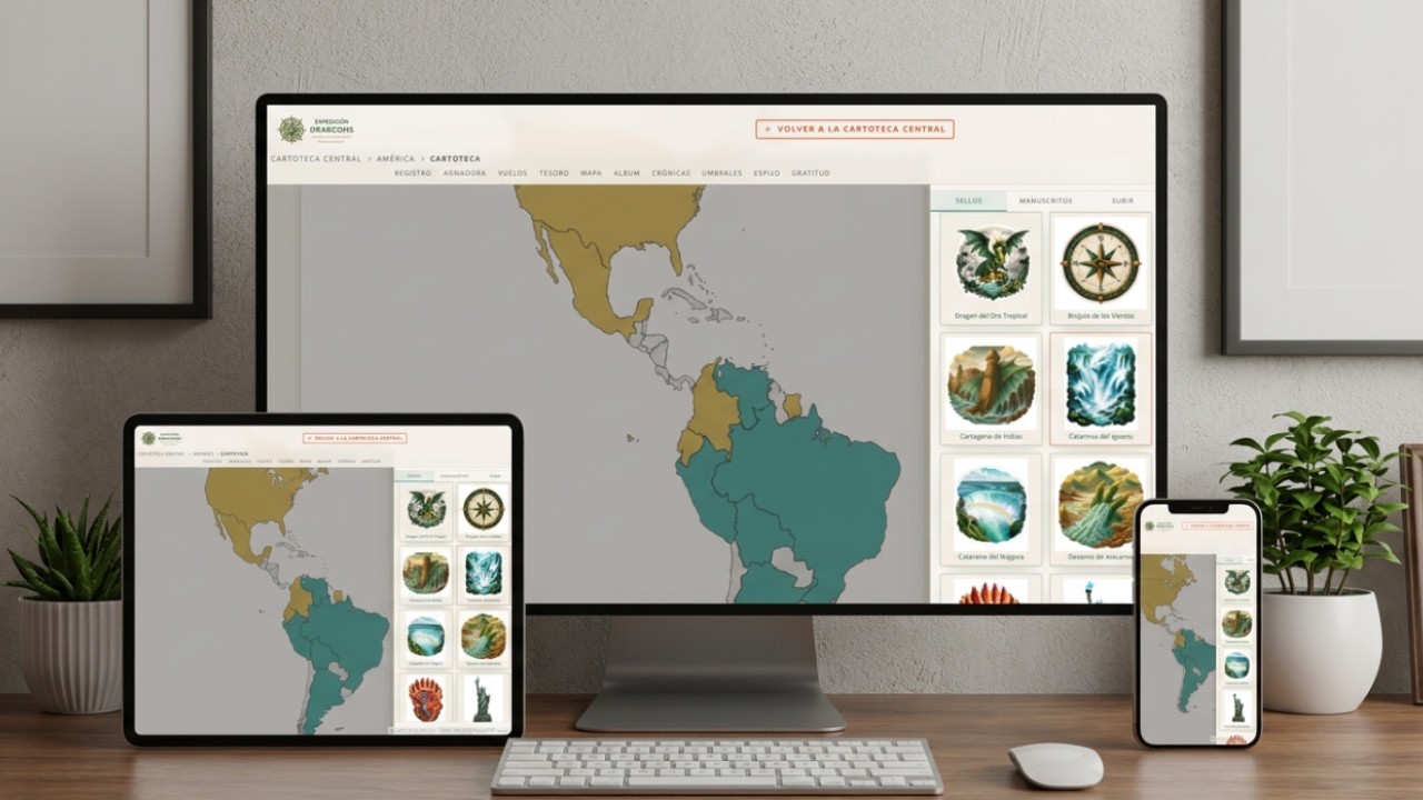 Portada del video-demostración de la Cartoteca de América
