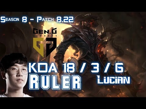 GEN Ruler LUCIAN vs JINX ADC - Patch 8.22 KR Ranked