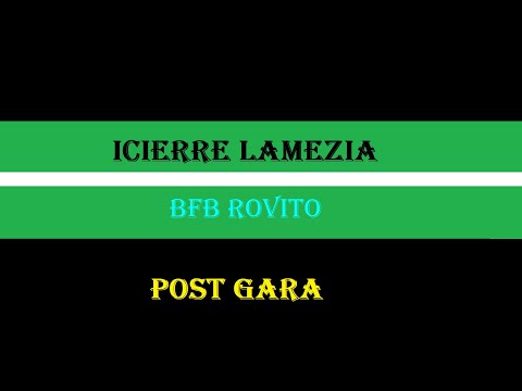 Icierre Lamezia-Rovito 6-2 Interviste Post Gara