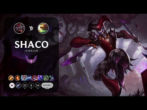 Shaco Jungle vs Rammus - KR Master Patch 13.8