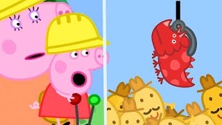 Peppa Pig Full Episodes | Digger World | Cartoons for Children