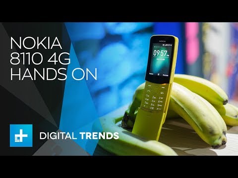 Nokia 8110 4G Feature Phone - Hands On at MWC 2018