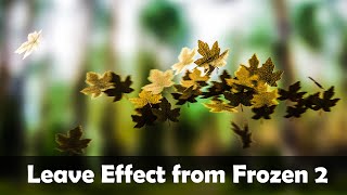 Leaves Blowing Effect in Maya