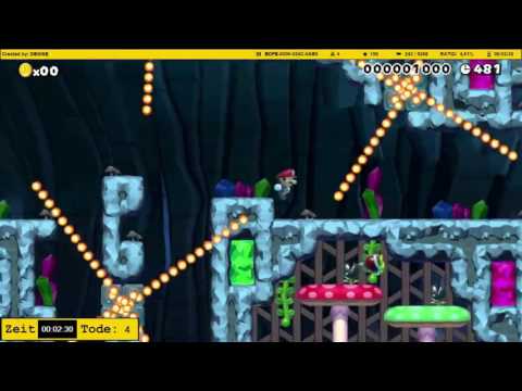 Mario Maker Submitted Levels #010 [GER] Mario's Dance with the Fire Bars by dacook1